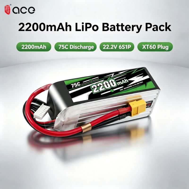 Drone Racing Battery - NOVA Bateria Lipo Gens ACE 22.2V