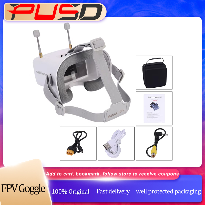 Óculos FPV 008D PRO Branco com - Drone Racing Goggles avaliação e preço
