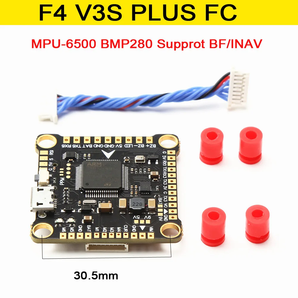 NOVO F4 V3S PLUS Controlador d - Betaflight Fc F4 avaliação e preço