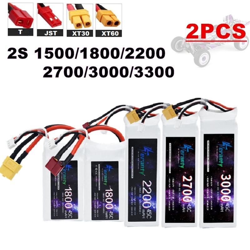 2 peças 7.4v lipo 2s bateria 1 - Drone Racing Battery avaliação e preço