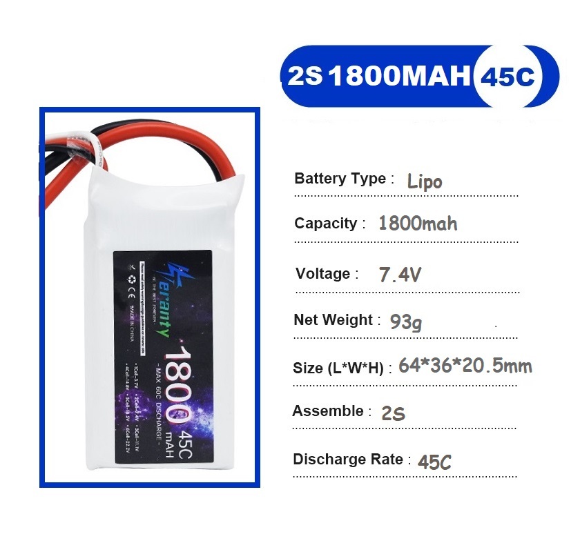 2 peças 7.4v lipo 2s bateria 1 - Drone Racing Battery avaliação e preço