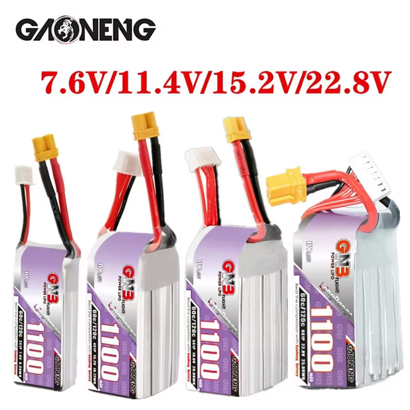 Gbn 1100mah 2S 3S 4S 6S 60c/12 - Drone Racing Battery avaliação e preço