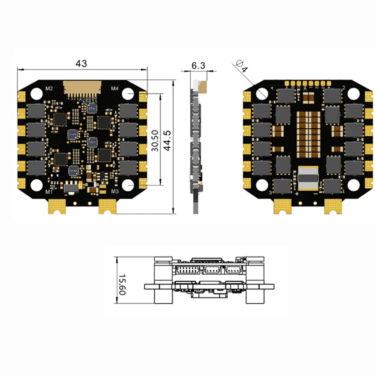 Controlador de Voo F405 F4 FC  - Betaflight Fc F4 avaliação e preço