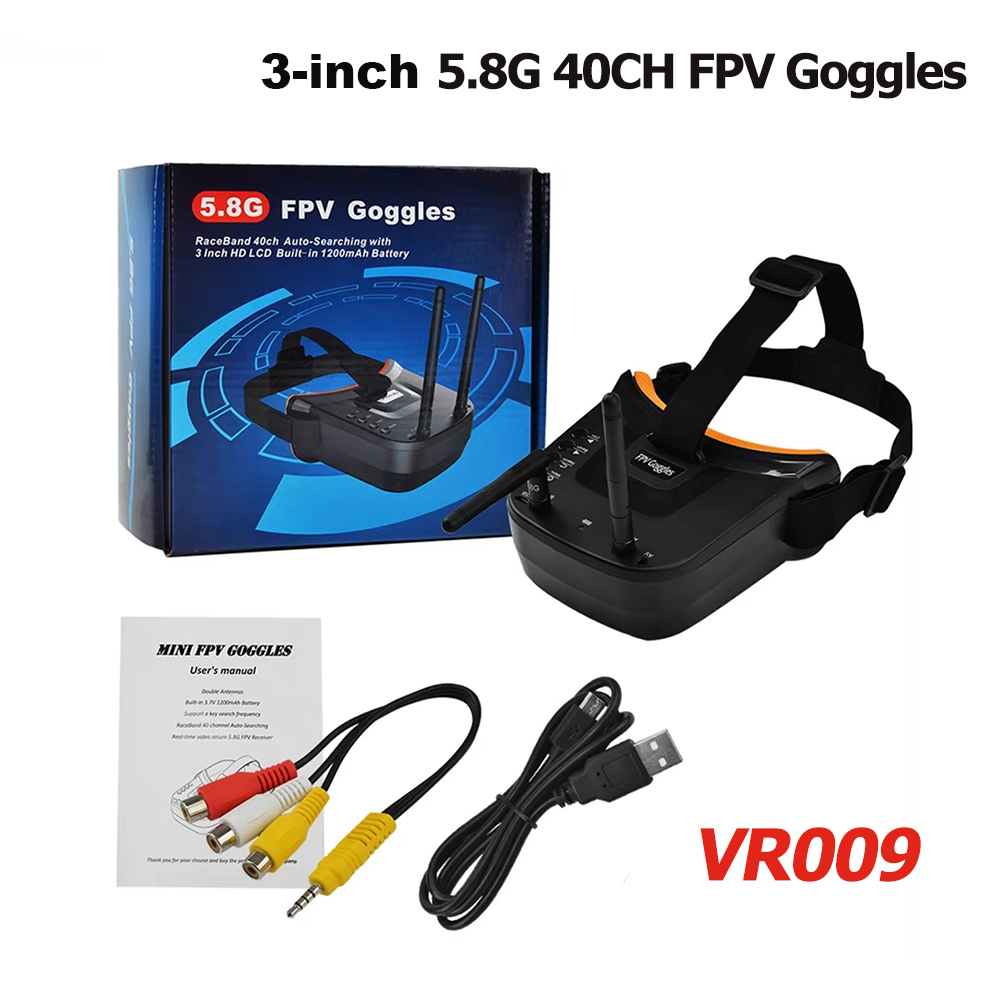 VR009 FPV Óculos de Vídeo 3 Po - Drone Racing Goggles avaliação e preço